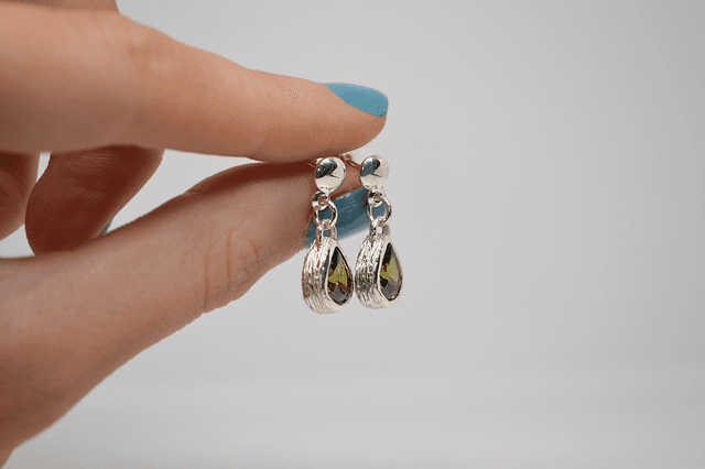 Boucles d’oreilles vertes
