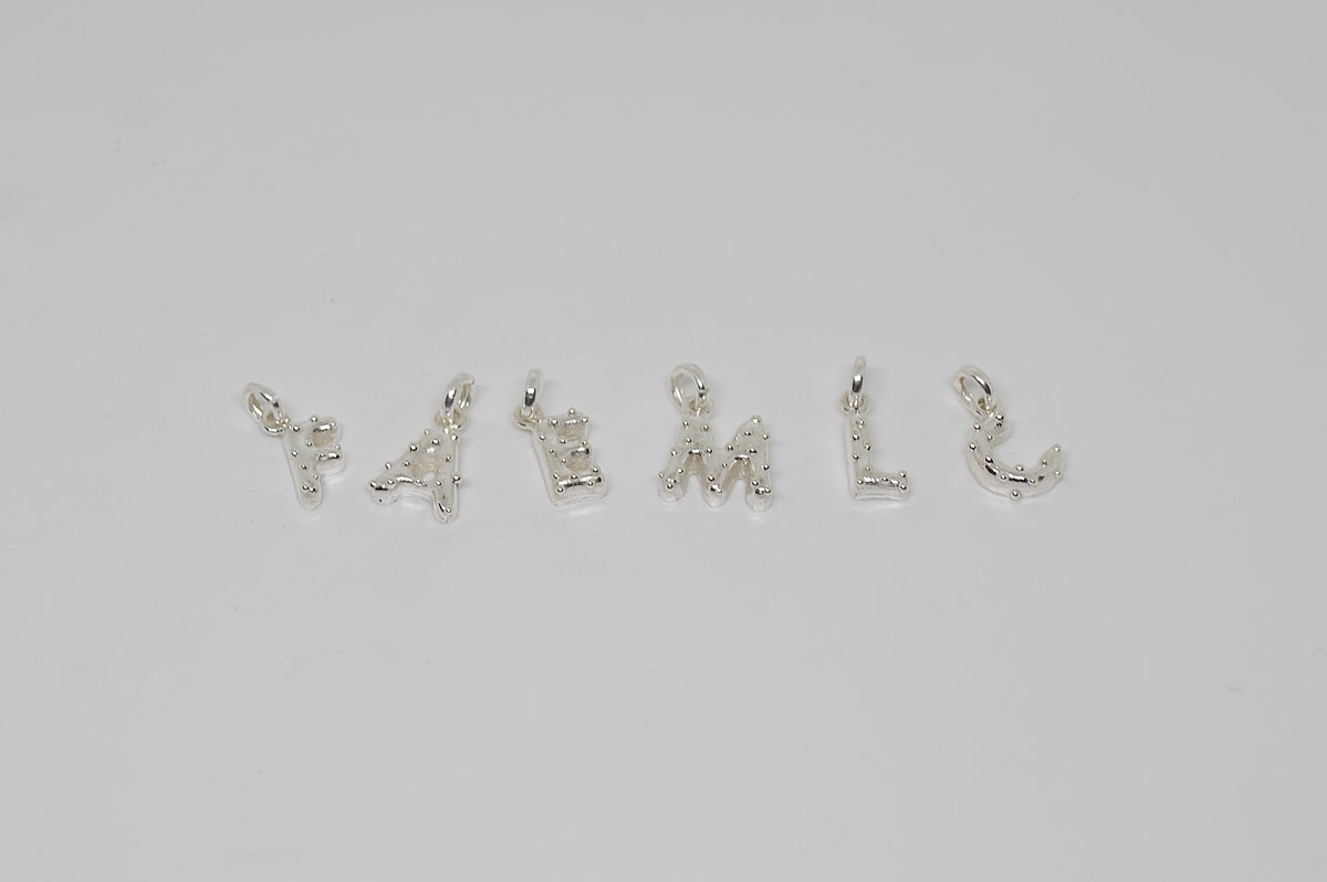 L’initiale – pendentif en argent 925
