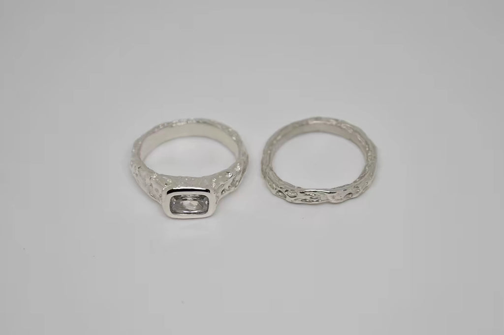 N°14 – Bague en argent 925 et oxyde de zirconium
