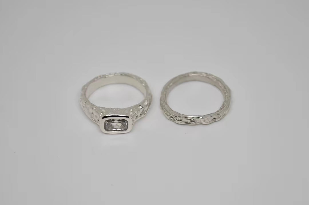 N°14 – Bague en argent 925 et oxyde de zirconium