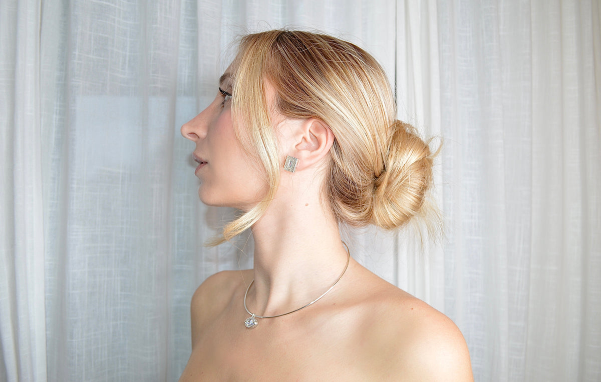 N°8 – Boucles d’oreilles en argent 925 et oxyde de zirconium