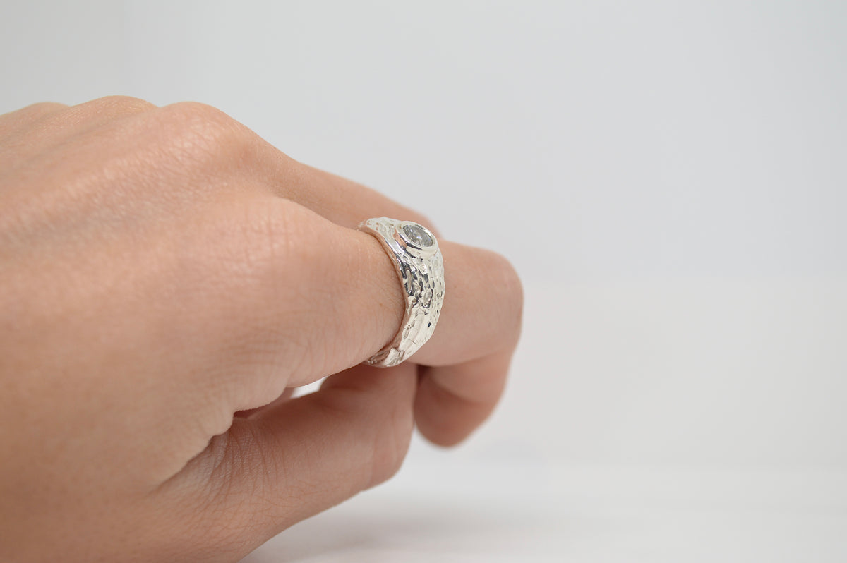 N°16 – Bague en argent 925 et oxyde de zirconium