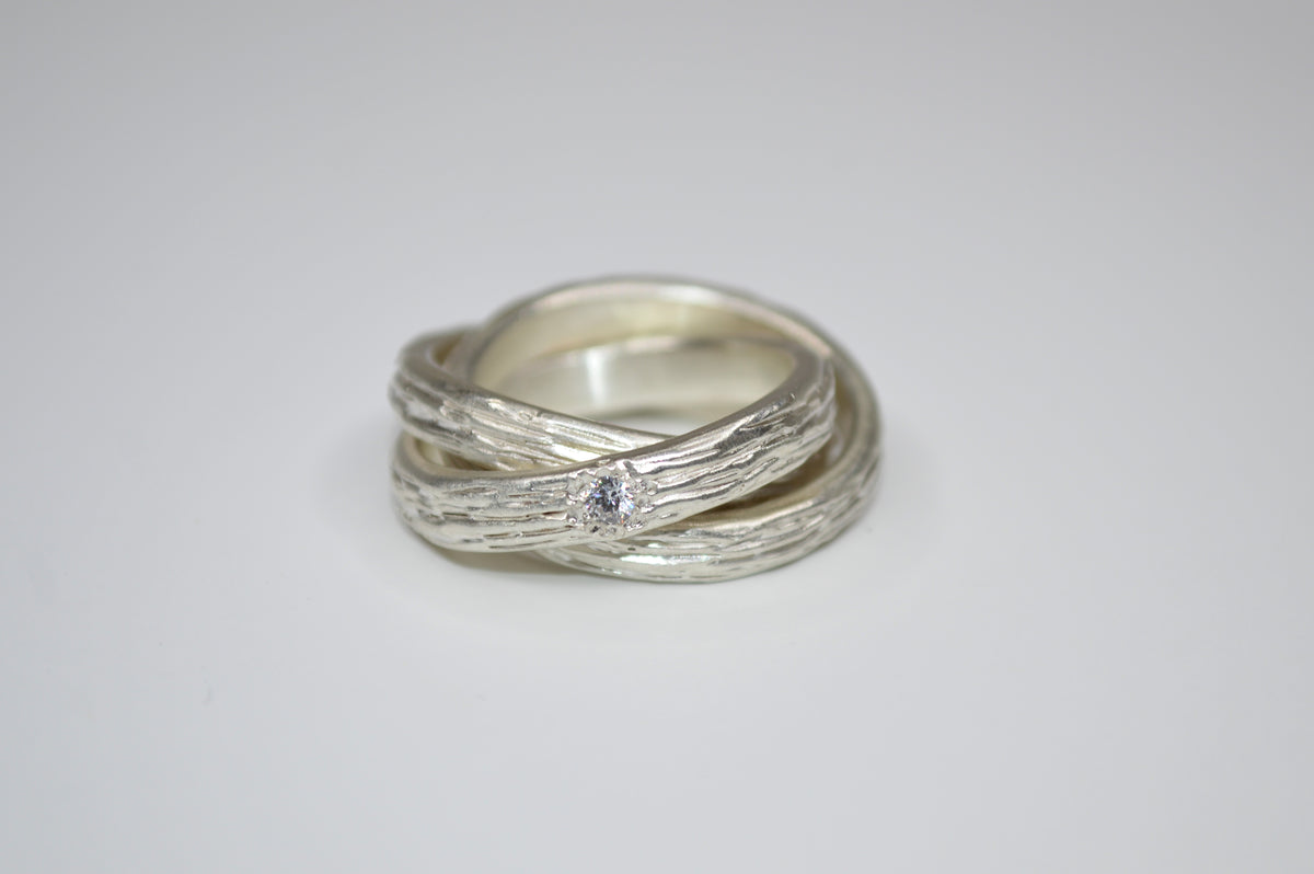 N°3 – Bague en argent 925 et oxyde de zirconium