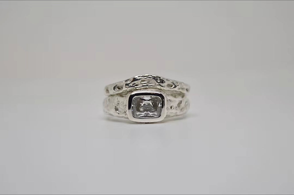 N°14 – Bague en argent 925 et oxyde de zirconium