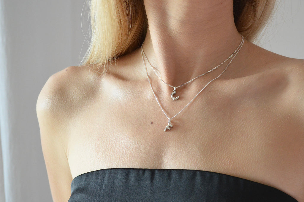 L’initiale – pendentif en argent 925