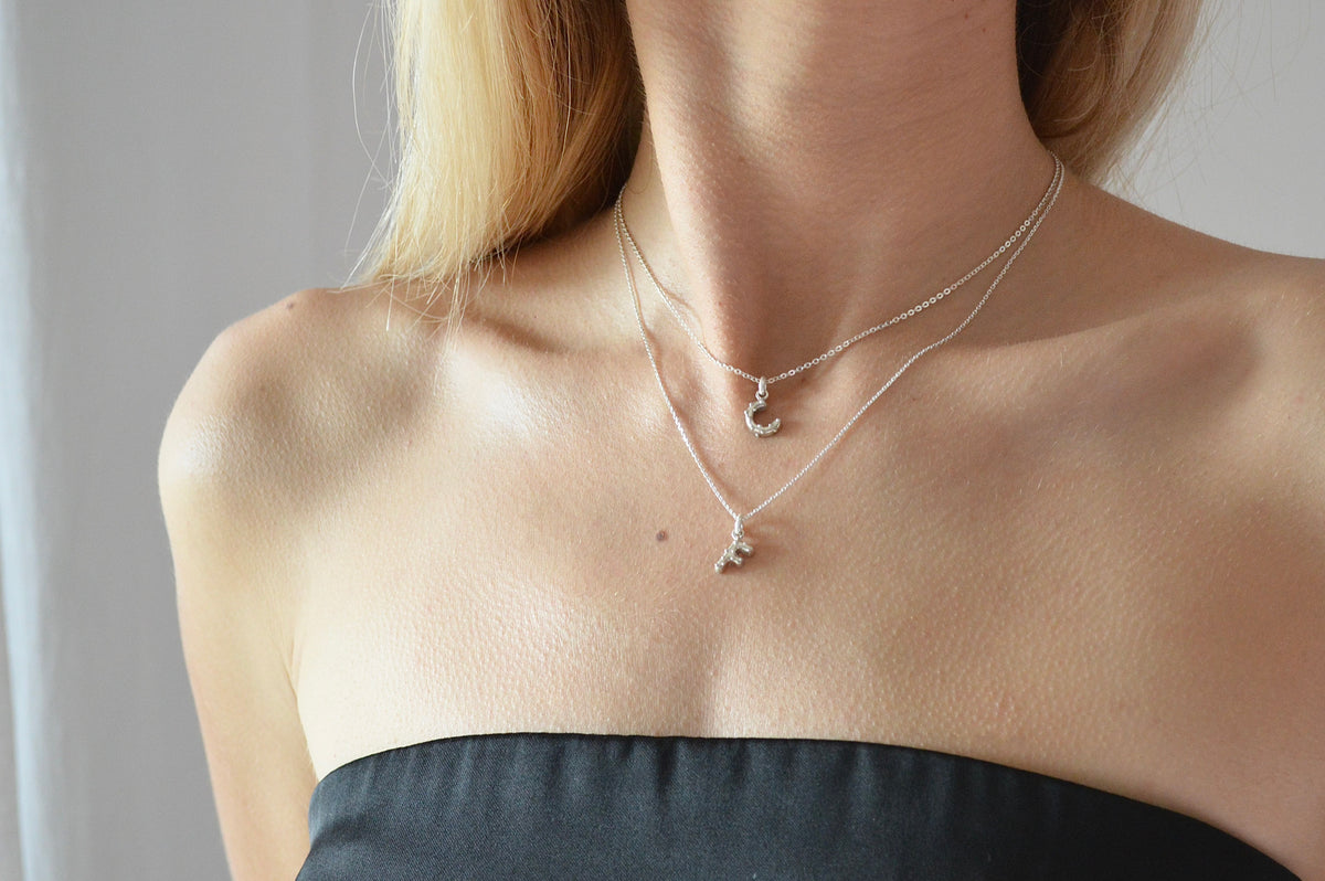 L’initiale – pendentif en argent 925