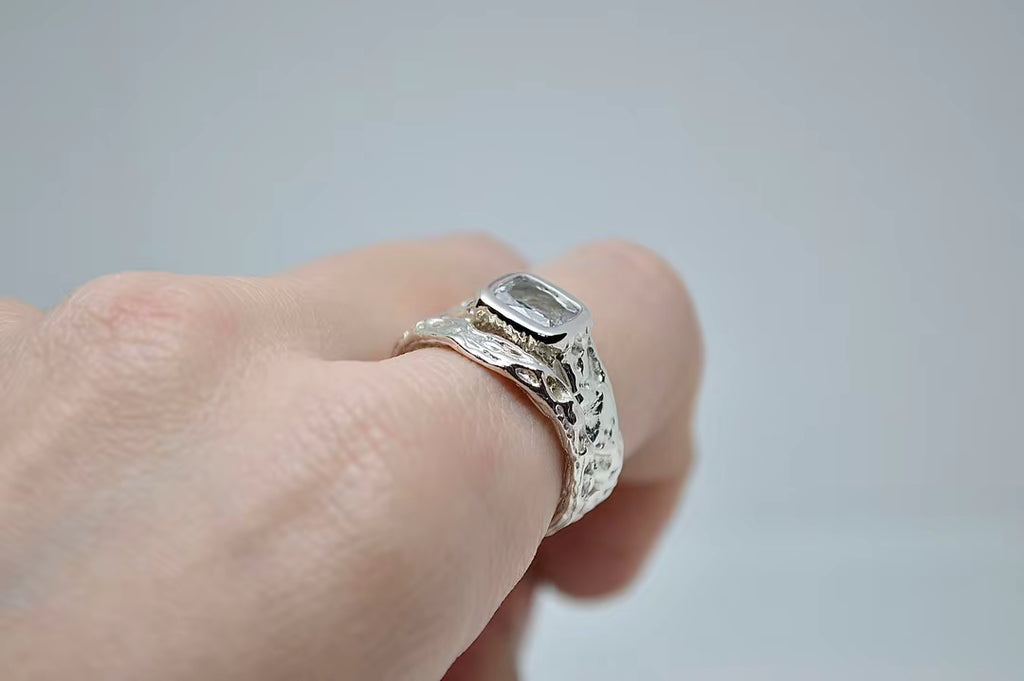 N°14 – Bague en argent 925 et oxyde de zirconium