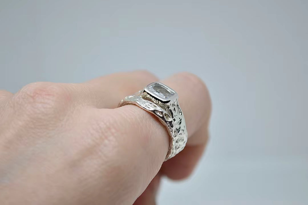 N°14 – Bague en argent 925 et oxyde de zirconium