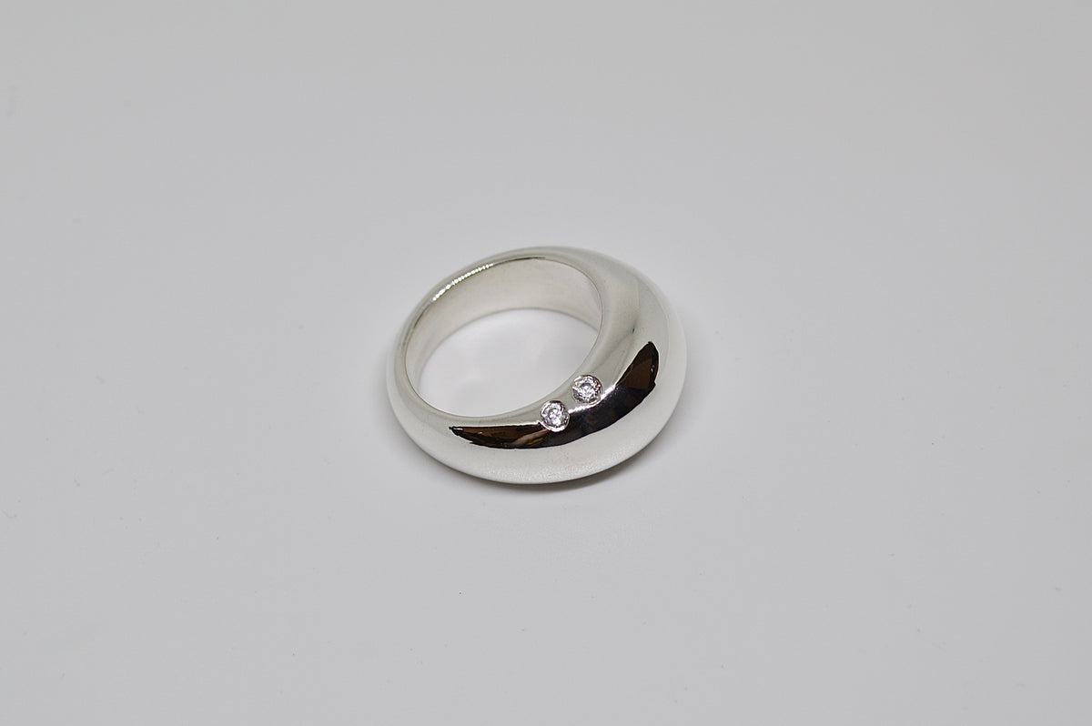 N°5 – Bague en argent 925 et oxyde de zirconium
